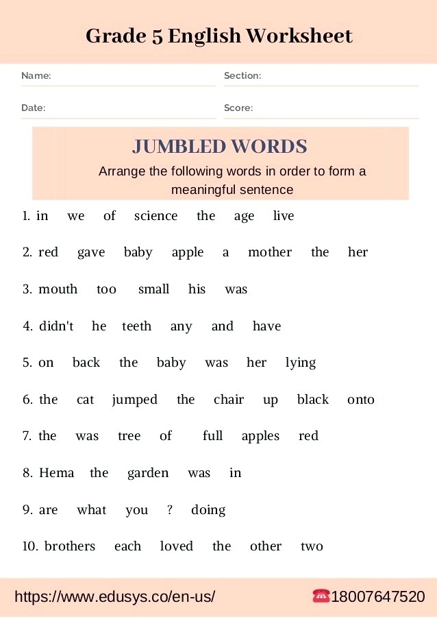 Grammar Exercises Worksheets Printable