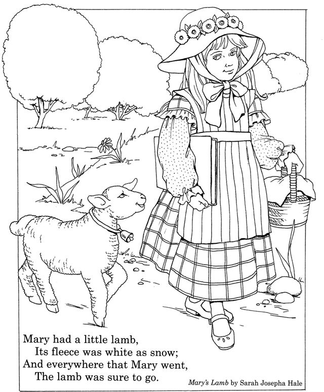 Inkspired Musings Mary Had A Little Lamb Nursery Rhyme Fun