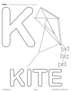 Letter K Coloring Page