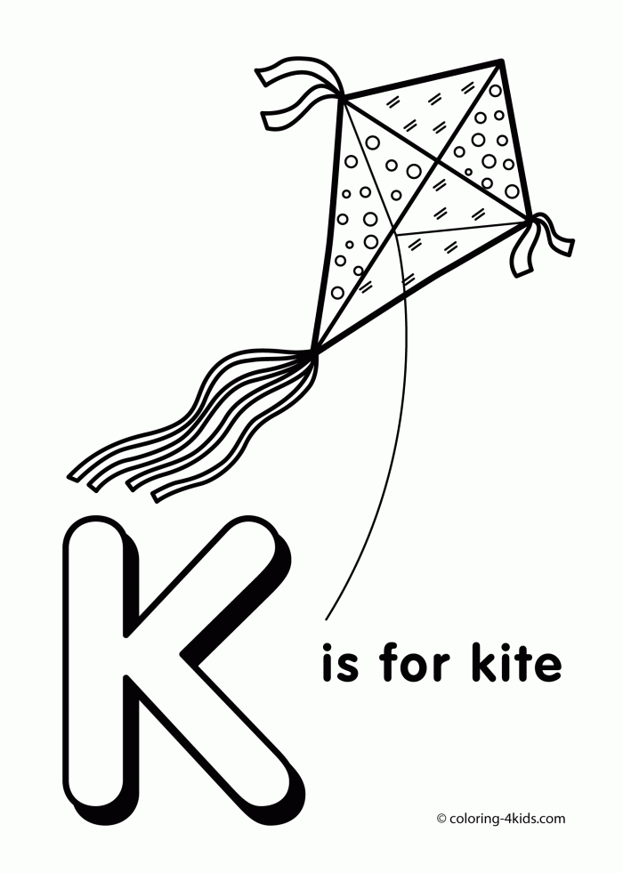 Letter K Coloring Page
