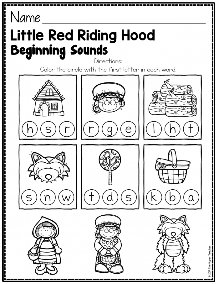 Little Red Riding Hood Story Elements And Story Retelling