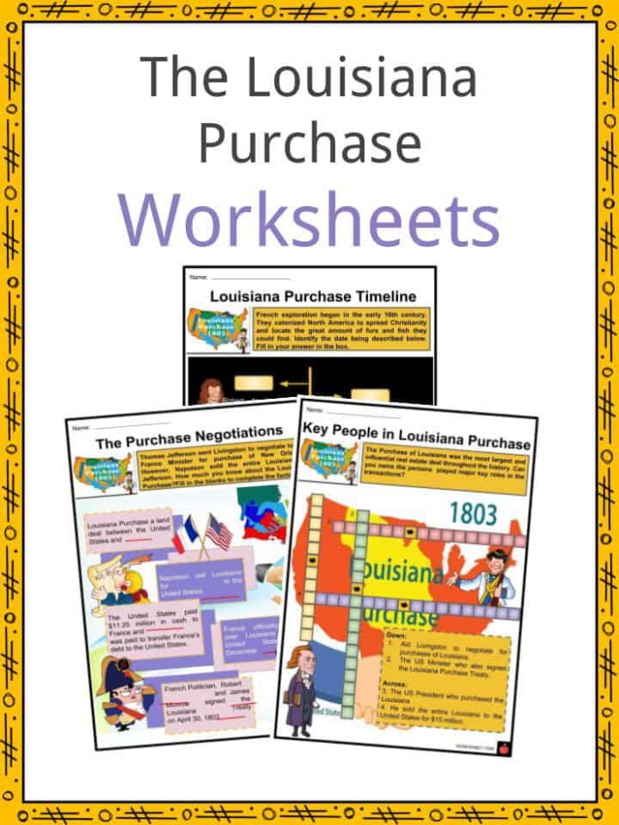 Louisiana Purchase Facts  Worksheets  Negotiations   History For Kids