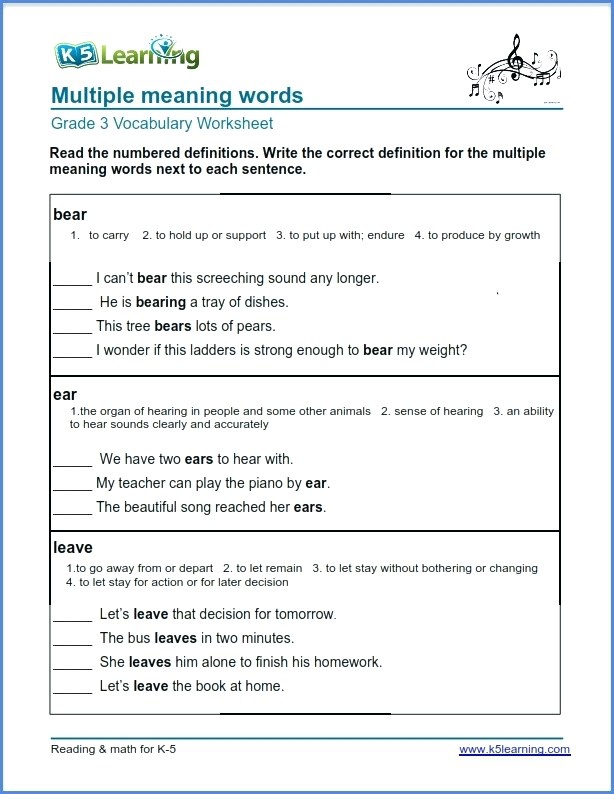 Vocabulary Practice Choose The Definition Worksheets 99Worksheets