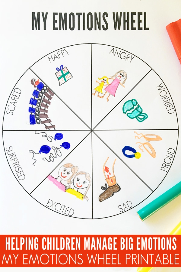 My Emotions Wheel Printable