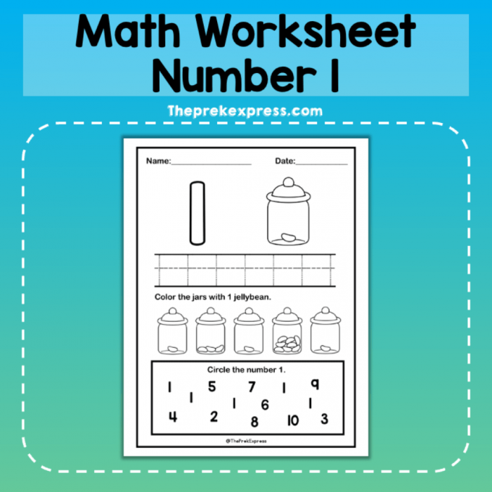 Number  Introducing Worksheet