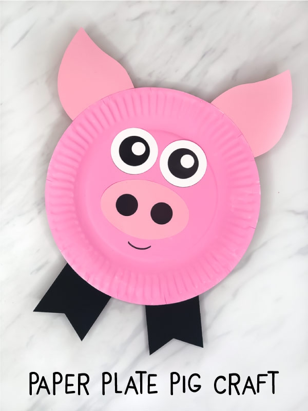 Paper Plate Pig Craft For Kids