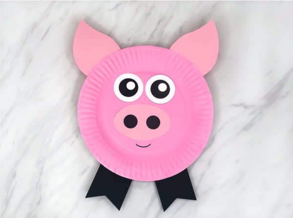 Paper Plate Pig Craft For Kids