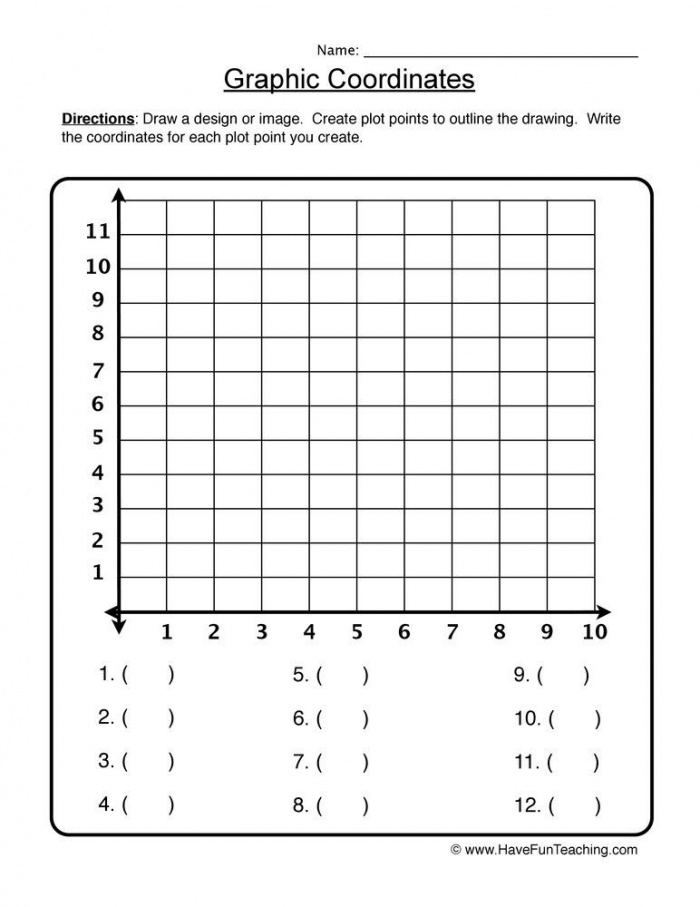 Plotting Graphing Coordinates Worksheet