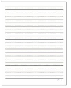 Lined Handwriting Paper