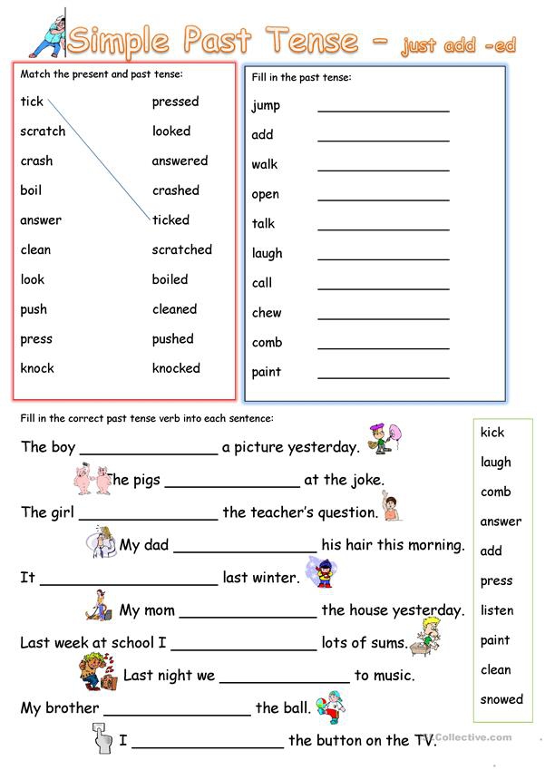 Changing Tense Worksheets Pdf