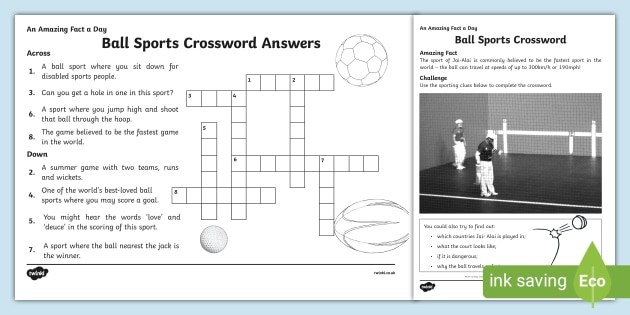 Sports Crossword Clues