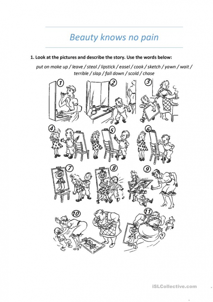 Storyboard  Practice English With The Pictures