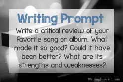 Writing Prompt: Favorite Song