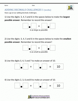 Decimal Challenge #1