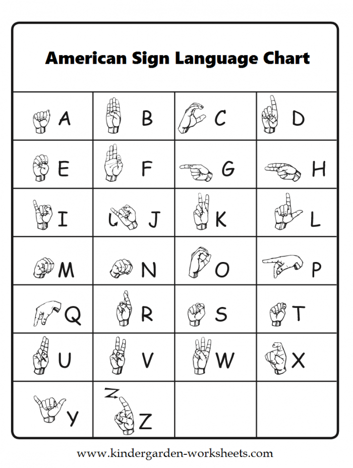 Sign Language Practice Worksheets 99Worksheets