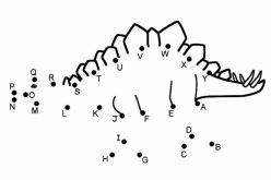 Alphabet Dot To Dot: Dinosaur
