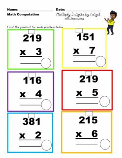 Multiplication With Regrouping