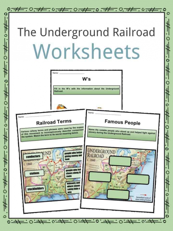 The Underground Railroad Facts  Worksheets   Information For Kids