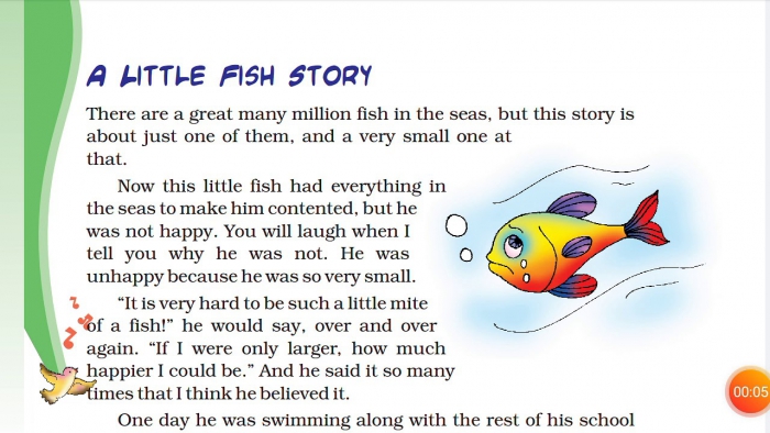 A Little Fish Story Class English Ncert