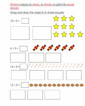 Associate Division With Equal Sharing Worksheet