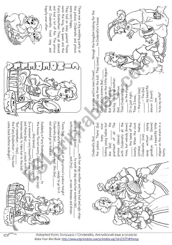Cinderella Story Mini Book