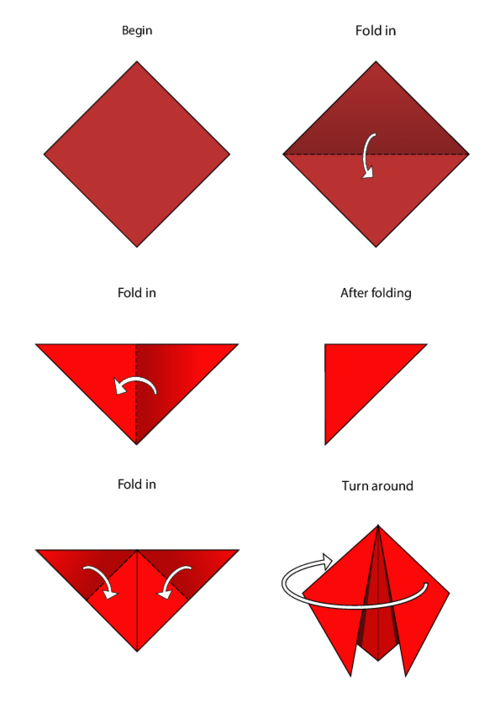 Easy Origami Instructions Ladybug