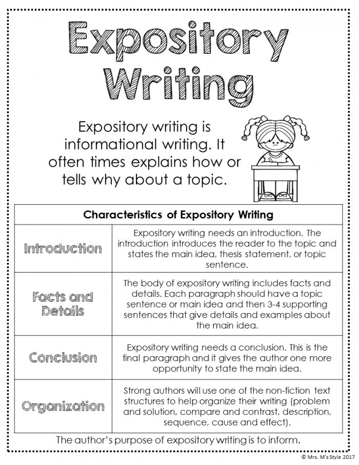 Expository Anchor Chart