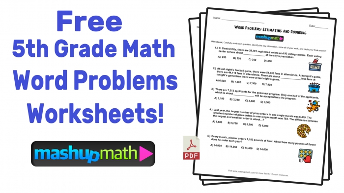 Th Grade Math Word Problems Free Worksheets With Answers
