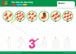 Find The Letter H: The Ants Go Marching