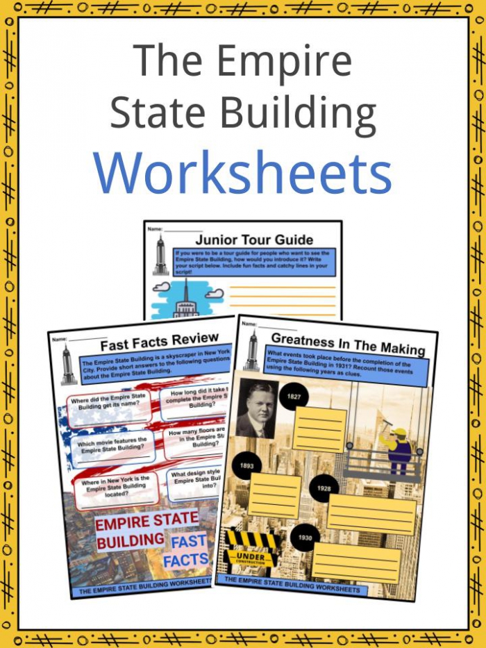 The Empire State Building Facts Worksheets For Kids