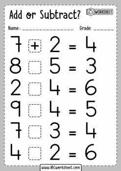 Addition And Subtraction