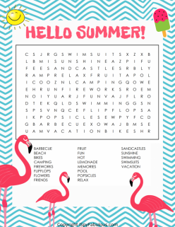 Summer Word Search