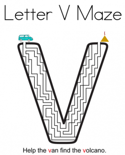 Letter Maze: V